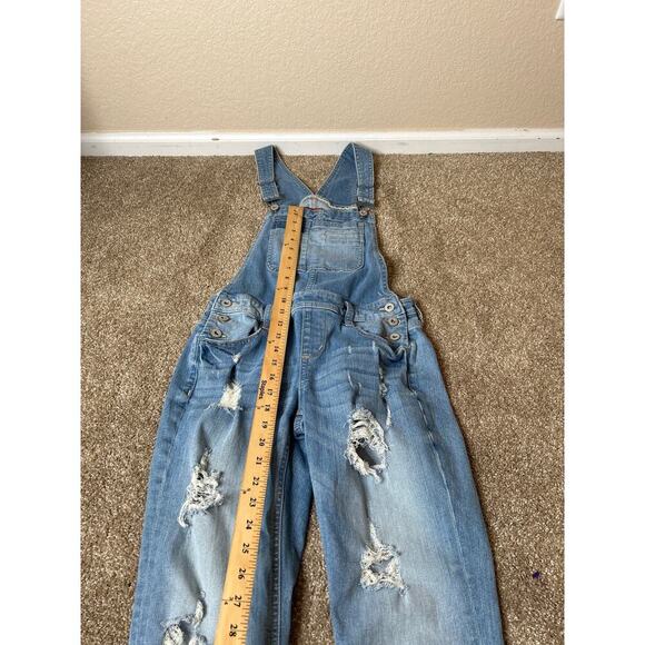 Arizona Overall's Coveralls straight leg distressed SZ SM holy one piece - Picture 5 of 6